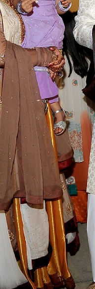 Pakistani 3 piece exquisite shalwar kameez gown - Picture 12 of 13